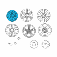 OEM 2004 Infiniti Q45 Disc Wheel Assembly Diagram - 40300-04U20