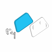 OEM Nissan Pathfinder Armada WEATHERSTRIP Quarter Window R Diagram - 83352-7S00B
