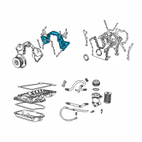 OEM 2001 BMW 750iL Upper Timing Case Diagram - 11-14-1-702-116