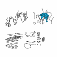 OEM 1995 BMW 750iL Timing Belt Cover Diagram - 11141702169