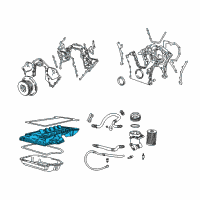 OEM 1994 BMW 750iL Upper Engine Oil Pan Diagram - 11-13-1-742-897
