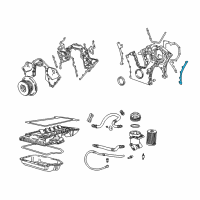 OEM 1998 BMW 750iL Timing Cover Gasket Diagram - 11141710245