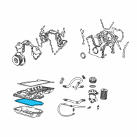 OEM BMW 750iL Engine Oil Pan Gasket Diagram - 11-13-1-741-117