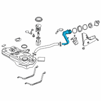 OEM 2019 Toyota Yaris Filler Pipe Diagram - 77201-WB002