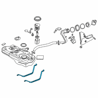 OEM 2020 Toyota Yaris Tank Strap Diagram - 77601-WB004