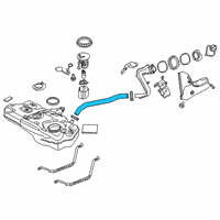 OEM 2019 Toyota Yaris Filler Hose Diagram - 77213-WB002