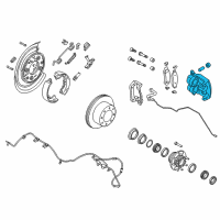 OEM 2010 Ford F-250 Super Duty Caliper Diagram - AC3Z-2553-A