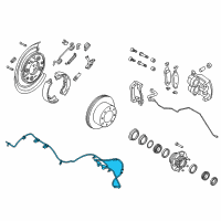 OEM 2016 Ford F-250 Super Duty Rear Speed Sensor Diagram - BC3Z-2C190-E