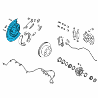 OEM Ford F-250 Super Duty Splash Shield Diagram - BC3Z-2B636-A