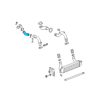 OEM 2010 Saturn Sky Air Cooler Coolant Hose (Inlet) Diagram - 19129916