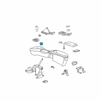 OEM 1997 Chevrolet Cavalier Liner-Front Floor Console Cup Holder Diagram - 22637802