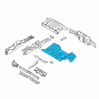 OEM 2010 Ford Mustang Floor Pan Diagram - 8R3Z-6311215-A