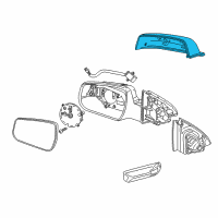 OEM 2014 Chevrolet Malibu Mirror Cover Diagram - 22860532