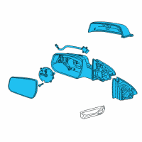 OEM 2015 Chevrolet Malibu Mirror Assembly Diagram - 23177412