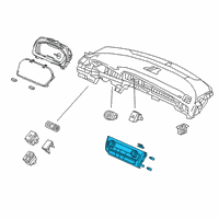 OEM Honda Insight Switch Assembly (Mirror Black) Diagram - 79610-TXM-A41ZA