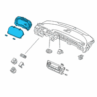 OEM Honda Insight METER, COMBINATION Diagram - 78100-TXM-A03