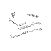 OEM Saturn L100 Gasket, Exhaust Muffler Diagram - 9202742