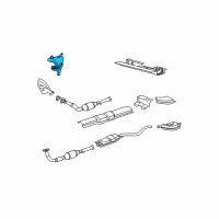 OEM 2003 Saturn LW200 Shield, Exhaust Manifold Upper Heat Diagram - 24463804