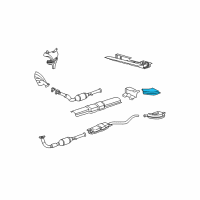 OEM Saturn LS2 Shield, Exhaust Pipe Rear Heat Diagram - 9128692