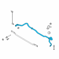 OEM 2018 Ford Focus Stabilizer Bar Diagram - AV6Z-5482-D