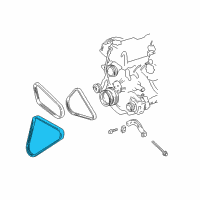 OEM 1996 Toyota T100 Power Steering Belt Diagram - 99364-21110-83