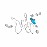 OEM 2005 Ford F-250 Super Duty Serpentine Tensioner Diagram - 3C2Z-6B209-CA