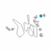 OEM 2010 Ford F-250 Super Duty Serpentine Idler Pulley Diagram - 3C2Z-8678-AA