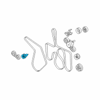 OEM 2005 Ford F-250 Super Duty Serpentine Idler Pulley Diagram - 3C2Z-8678-CB