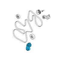 OEM 2020 Ford F-250 Super Duty Pulley Diagram - LC3Z-8678-A