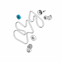 OEM 2022 Ford E-350 Super Duty Serpentine Idler Pulley Diagram - LC3Z-8678-C