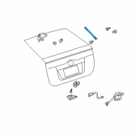 OEM 2005 Toyota Prius Support Cylinder Diagram - 68960-0W194