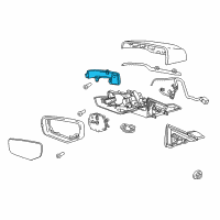 OEM 2019 Cadillac CT6 Turn Signal Lamp Diagram - 23105582