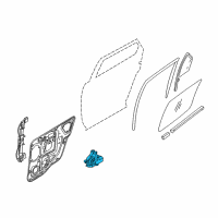 OEM 2005 Mercury Montego Window Motor Diagram - 5F9Z-7423395-AA