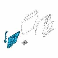 OEM 2006 Ford Freestyle Regulator Diagram - 8F9Z-7427008-A