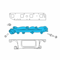 OEM 2009 Dodge Ram 3500 Exhaust Manifold Diagram - 68045560AB