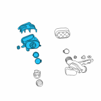 OEM 2004 Hummer H2 Cleaner Asm, Air Diagram - 19153610