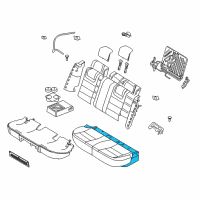 OEM Mercury Milan Seat Cushion Pad Diagram - AN7Z-54600A88-A