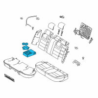 OEM Mercury Armrest Assembly Diagram - AE5Z-5467112-CD