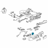 OEM 2014 Chevrolet Malibu Lumbar Switch Diagram - 13285104