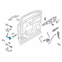 OEM 2018 Lincoln MKX Door Check Diagram - FA1Z-5823552-A