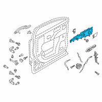 OEM 2018 Lincoln MKX Handle, Inside Diagram - HA1Z-5822601-AC