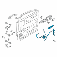 OEM 2021 Lincoln Nautilus Latch Assembly Diagram - FA1Z-58219A65-E