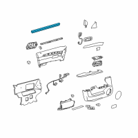 OEM Cadillac SRX Sealing Strip-Front Side Door Window Inner Diagram - 25795707