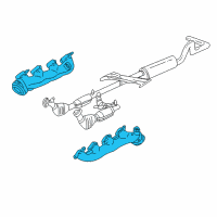 OEM 1998 Ford F-150 Manifold Diagram - F65Z-9431-B