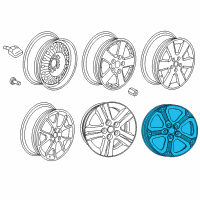 OEM Dodge Journey Wheel Aluminum Diagram - 5PS08JXYAB