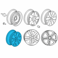 OEM Dodge Journey Aluminum Wheel Diagram - 1RU20DD5AC