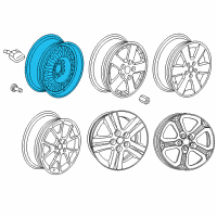 OEM 2009 Dodge Journey Wheel-Steel Diagram - 4721566AD