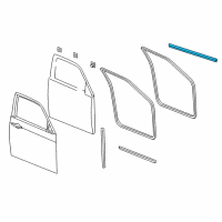 OEM Chrysler 300 WEATHERSTRIP-Front Door Belt Diagram - 5065150AB