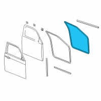 OEM 2010 Dodge Charger WEATHERSTRIP-Front Door Mounted Diagram - 5065990AE