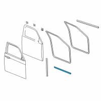 OEM 2005 Dodge Magnum WEATHERSTRIP-Front Door SILL Secondary Diagram - 5065160AF
